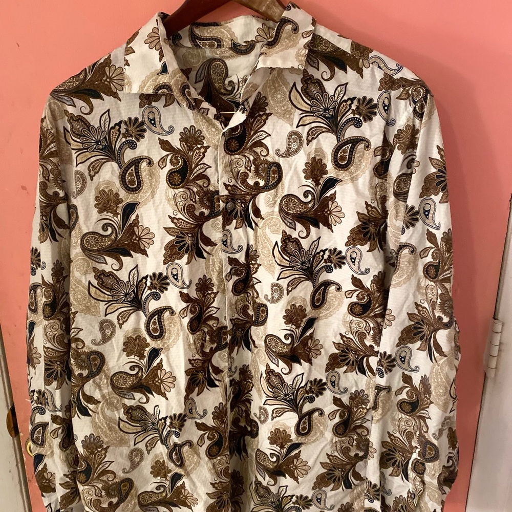 Men’s Tasso Elba button front shirt